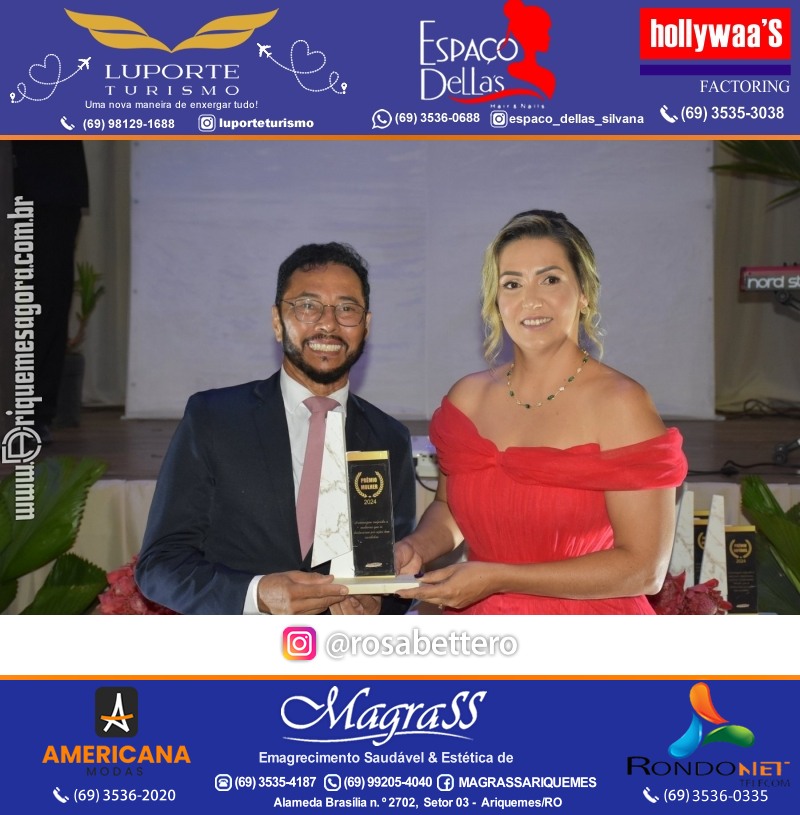 Prêmio Mulher e Prêmio Notável 2024 no Máximus Eventos em Ariquemes Rondônia