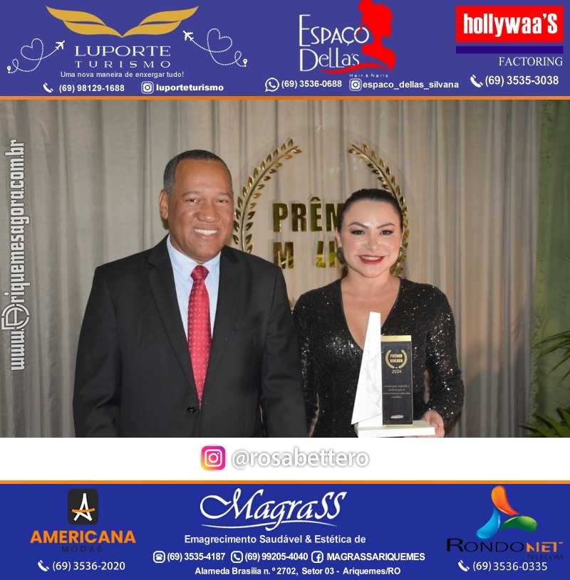 Prêmio Mulher e Prêmio Notável 2024 no Máximus Eventos em Ariquemes Rondônia