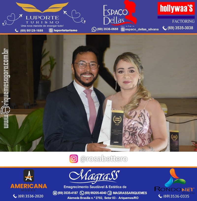Prêmio Mulher e Prêmio Notável 2024 no Máximus Eventos em Ariquemes Rondônia