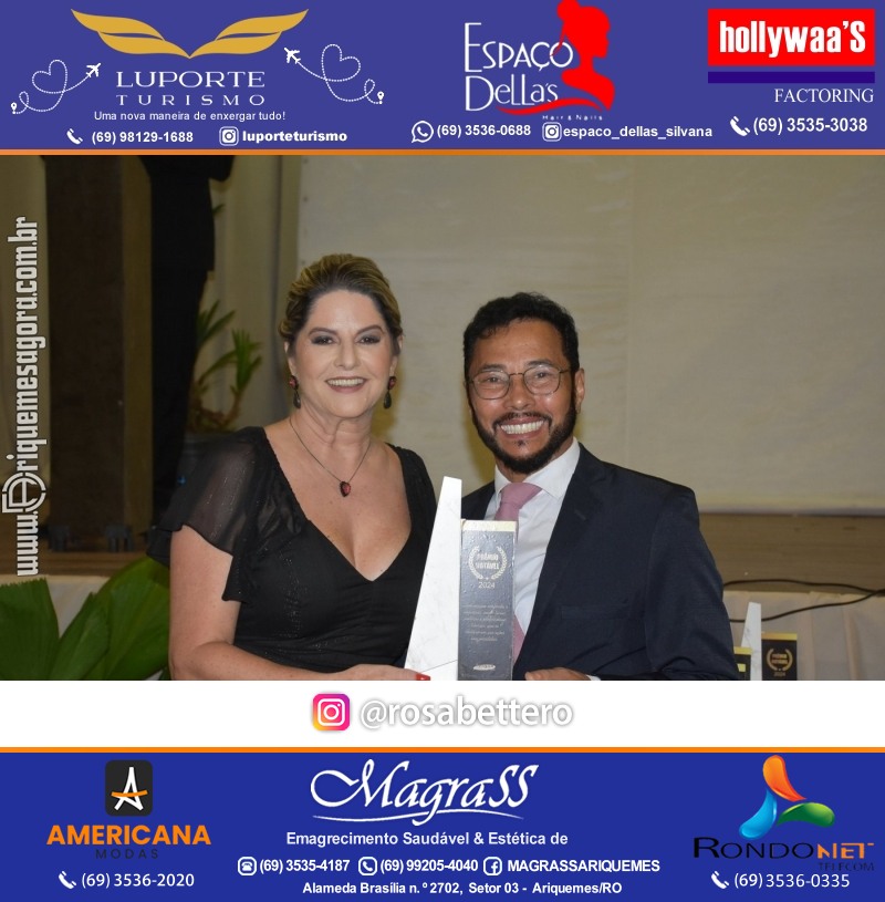 Prêmio Mulher e Prêmio Notável 2024 no Máximus Eventos em Ariquemes Rondônia