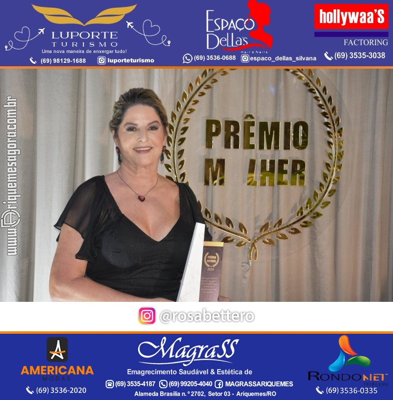 Prêmio Mulher e Prêmio Notável 2024 no Máximus Eventos em Ariquemes Rondônia