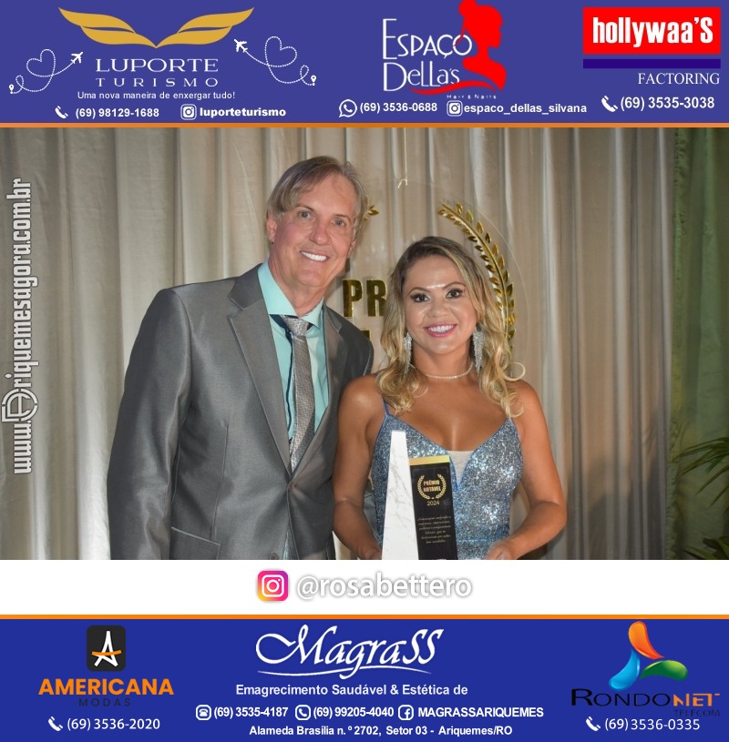 Prêmio Mulher e Prêmio Notável 2024 no Máximus Eventos em Ariquemes Rondônia
