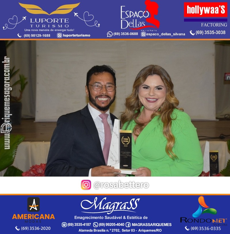 Prêmio Mulher e Prêmio Notável 2024 no Máximus Eventos em Ariquemes Rondônia