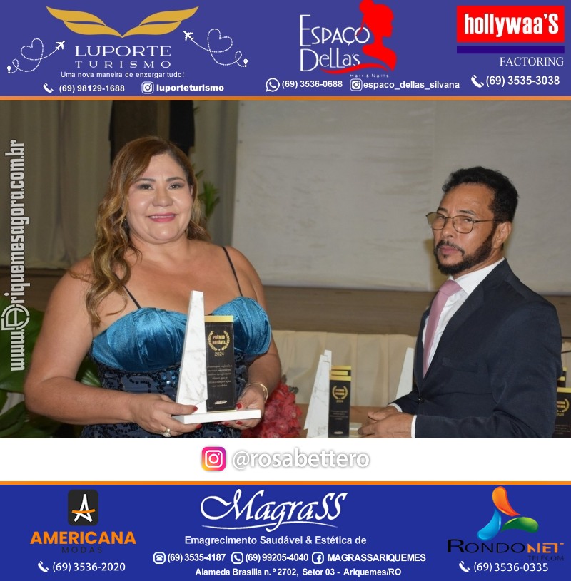 Prêmio Mulher e Prêmio Notável 2024 no Máximus Eventos em Ariquemes Rondônia
