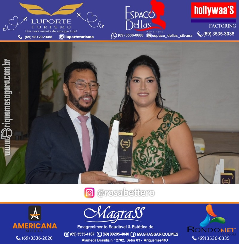 Prêmio Mulher e Prêmio Notável 2024 no Máximus Eventos em Ariquemes Rondônia