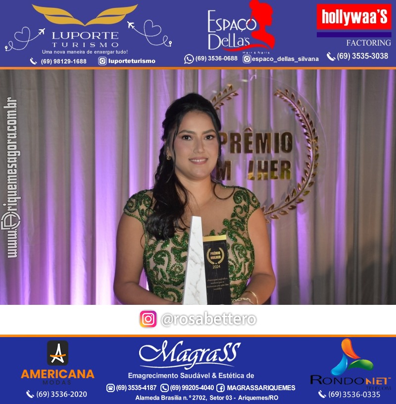 Prêmio Mulher e Prêmio Notável 2024 no Máximus Eventos em Ariquemes Rondônia