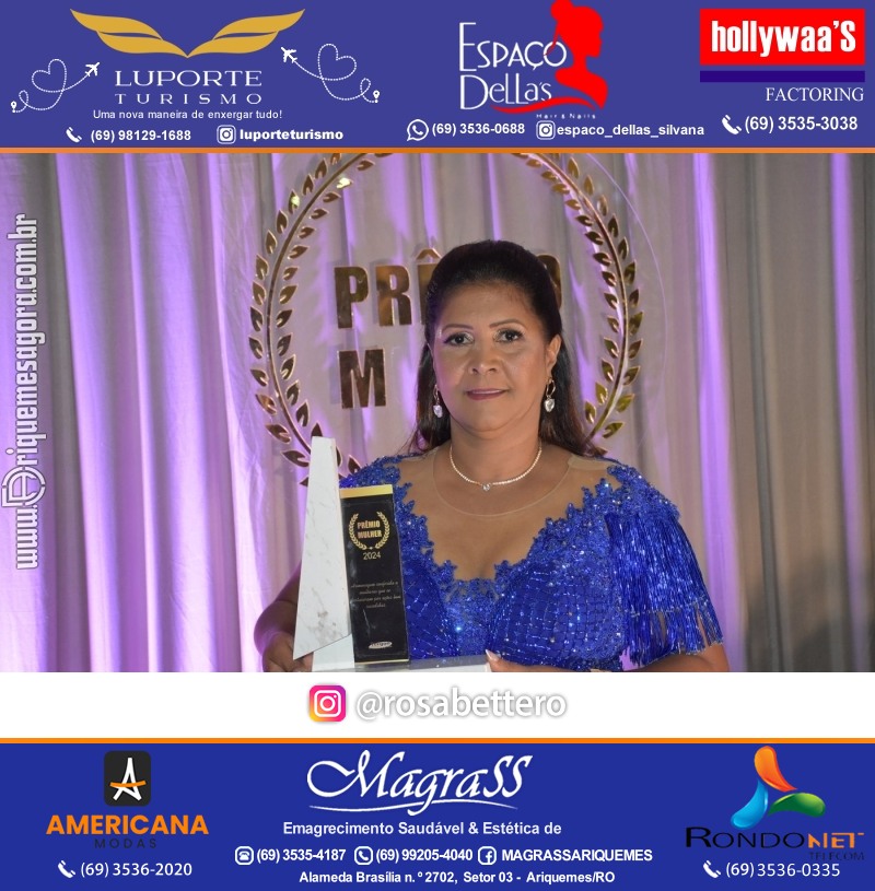 Prêmio Mulher e Prêmio Notável 2024 no Máximus Eventos em Ariquemes Rondônia