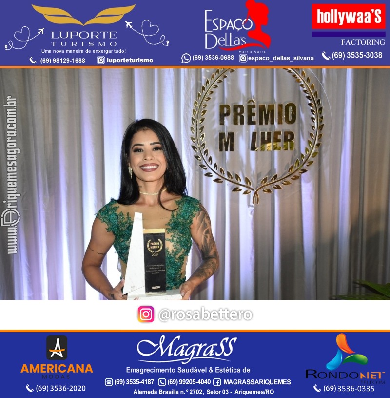 Prêmio Mulher e Prêmio Notável 2024 no Máximus Eventos em Ariquemes Rondônia