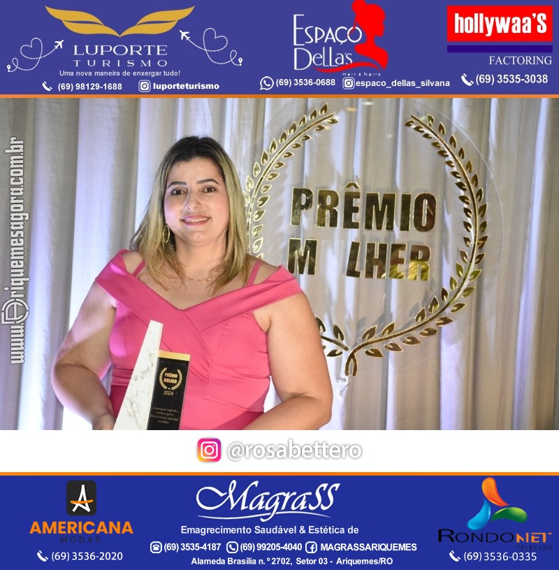 Prêmio Mulher e Prêmio Notável 2024 no Máximus Eventos em Ariquemes Rondônia