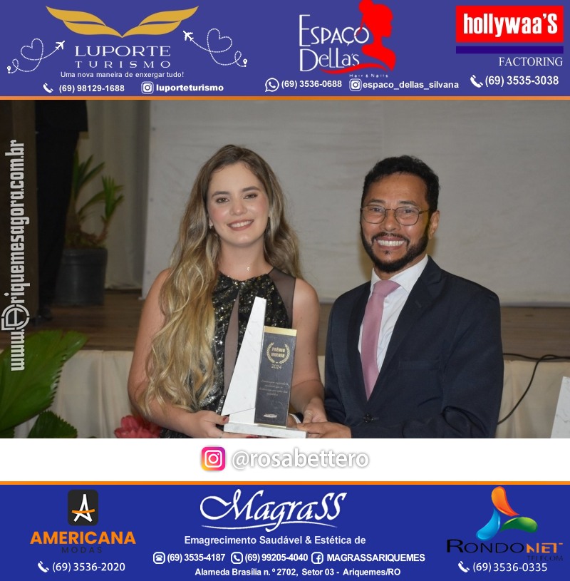 Prêmio Mulher e Prêmio Notável 2024 no Máximus Eventos em Ariquemes Rondônia