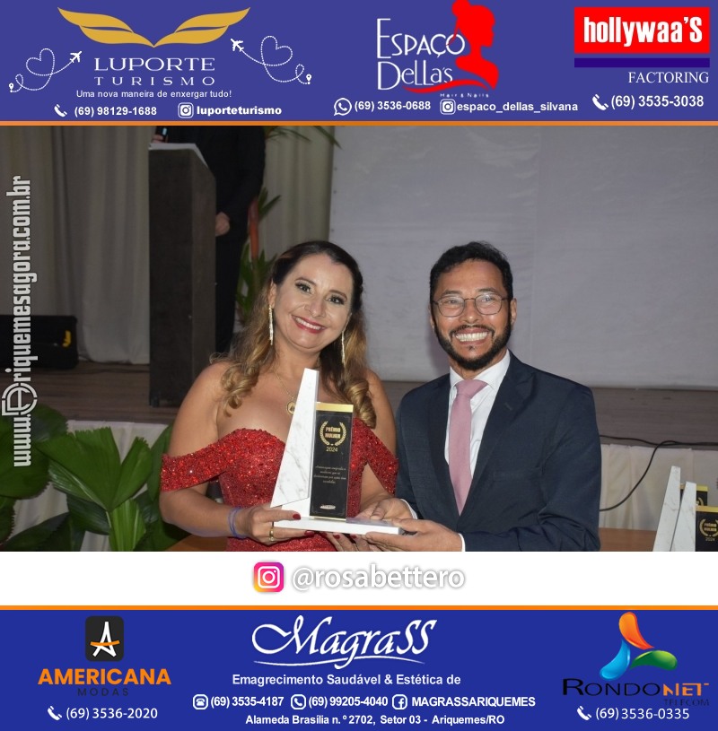Prêmio Mulher e Prêmio Notável 2024 no Máximus Eventos em Ariquemes Rondônia
