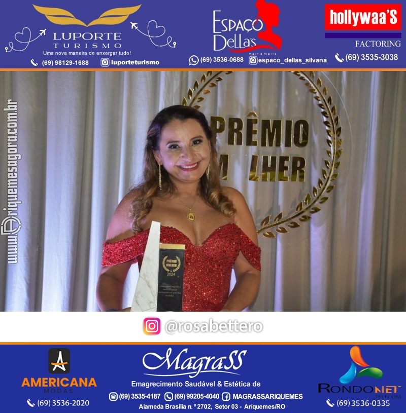 Prêmio Mulher e Prêmio Notável 2024 no Máximus Eventos em Ariquemes Rondônia