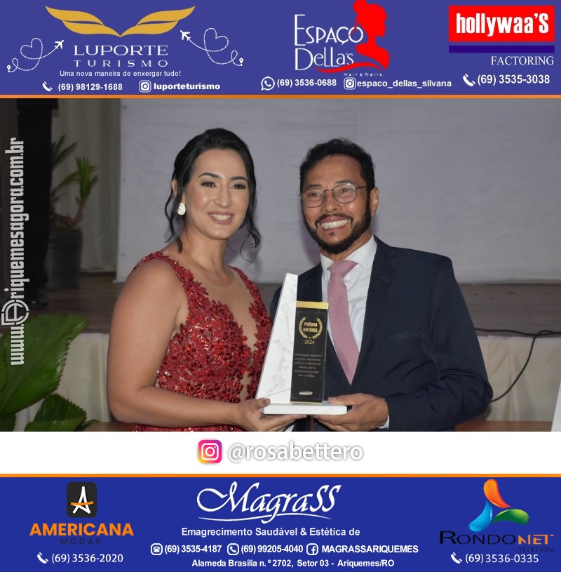 Prêmio Mulher e Prêmio Notável 2024 no Máximus Eventos em Ariquemes Rondônia