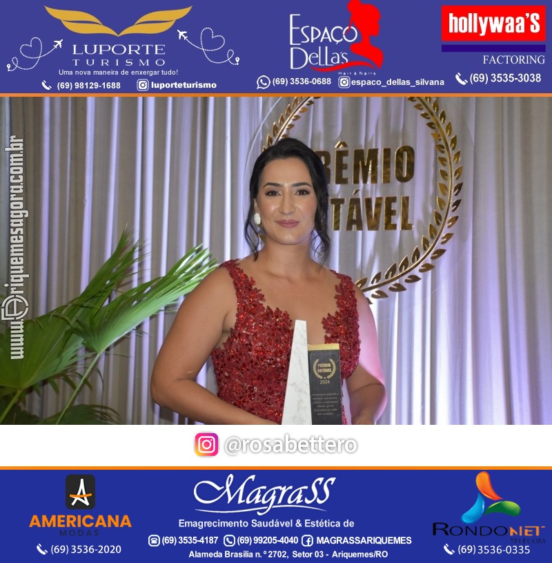 Prêmio Mulher e Prêmio Notável 2024 no Máximus Eventos em Ariquemes Rondônia