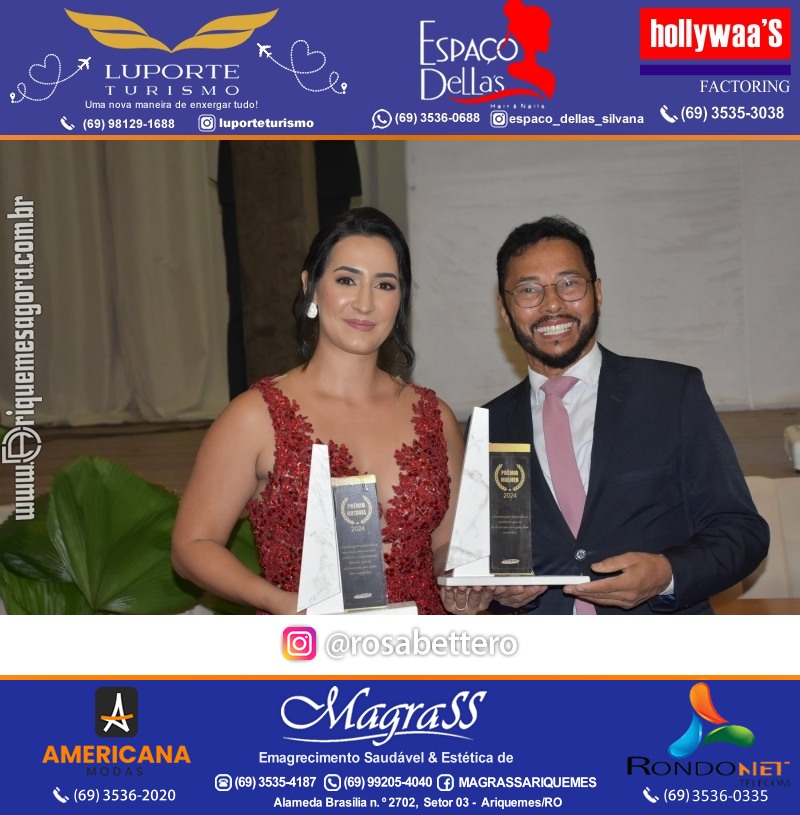 Prêmio Mulher e Prêmio Notável 2024 no Máximus Eventos em Ariquemes Rondônia