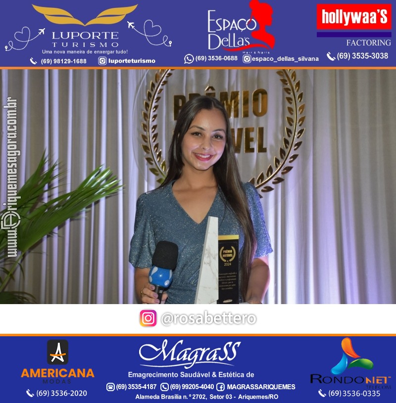 Prêmio Mulher e Prêmio Notável 2024 no Máximus Eventos em Ariquemes Rondônia