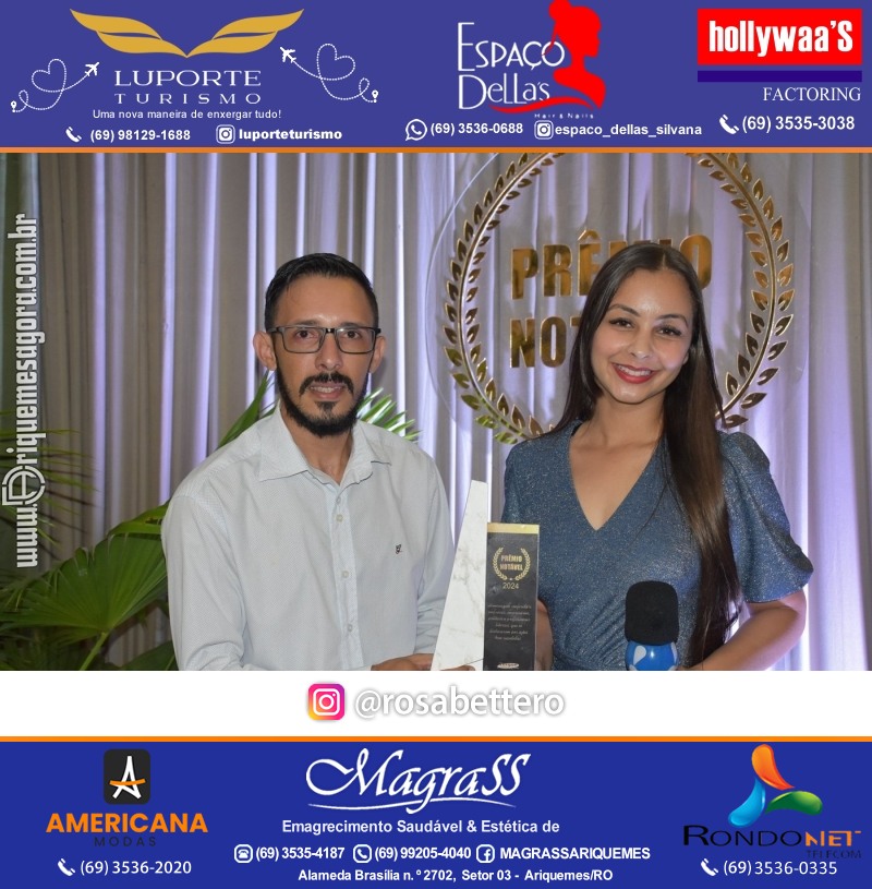 Prêmio Mulher e Prêmio Notável 2024 no Máximus Eventos em Ariquemes Rondônia