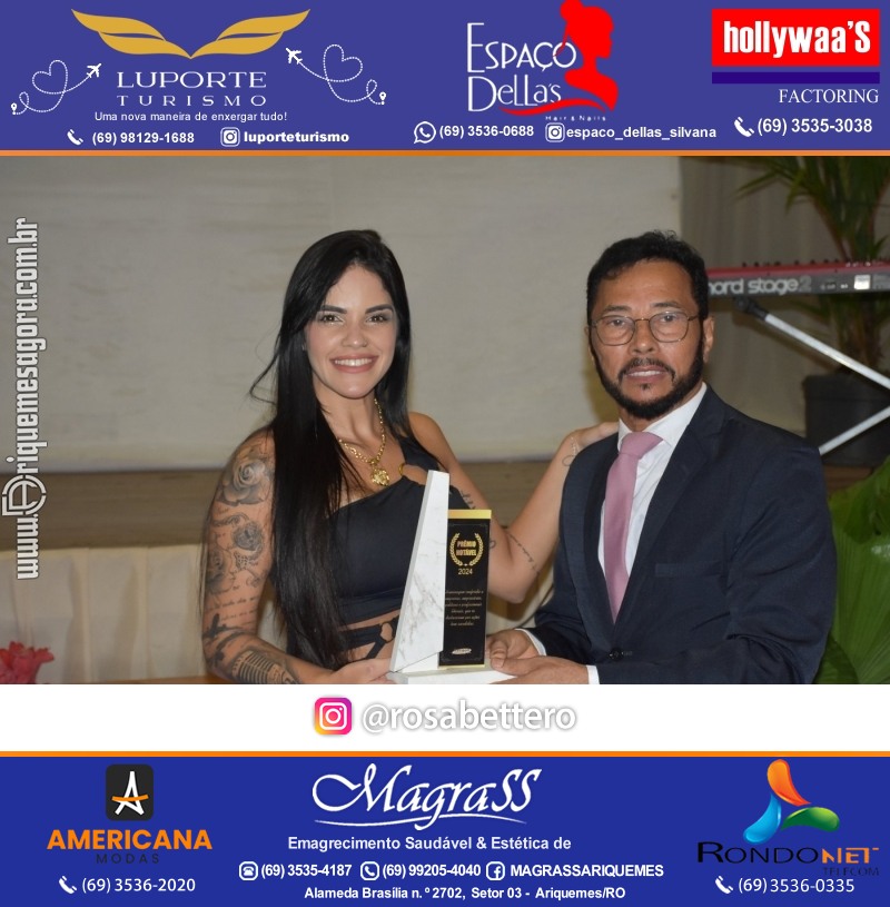 Prêmio Mulher e Prêmio Notável 2024 no Máximus Eventos em Ariquemes Rondônia