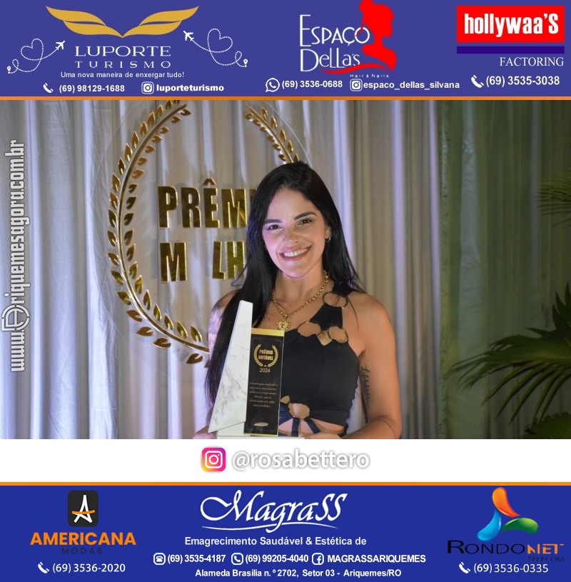 Prêmio Mulher e Prêmio Notável 2024 no Máximus Eventos em Ariquemes Rondônia
