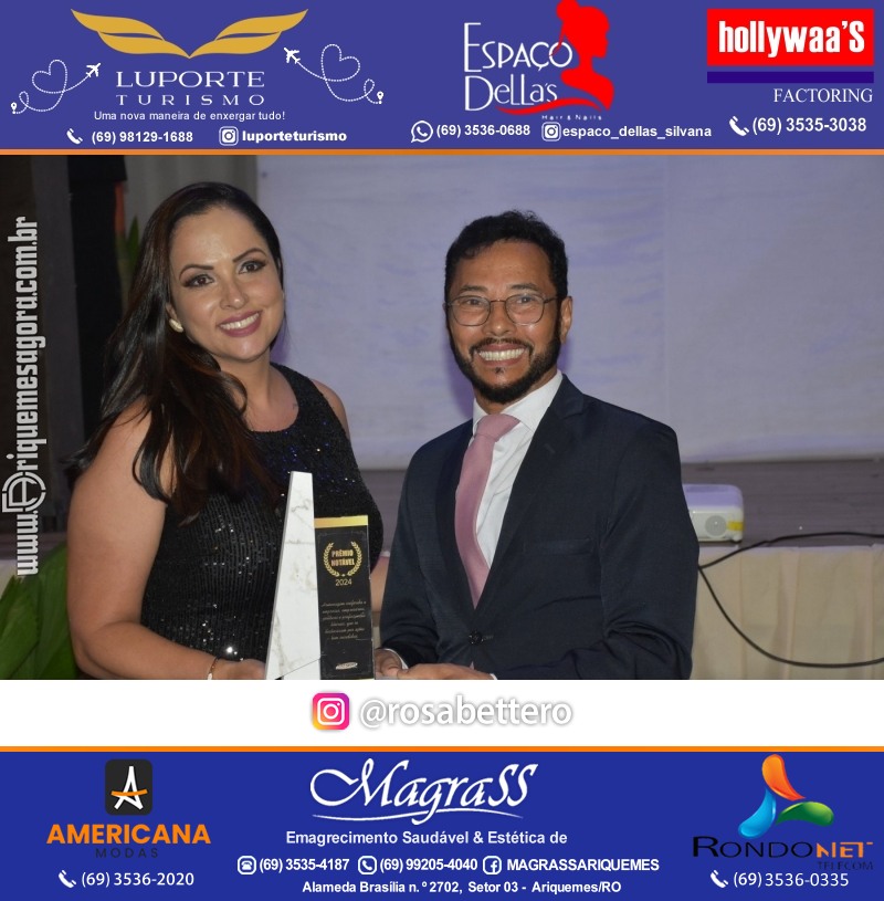 Prêmio Mulher e Prêmio Notável 2024 no Máximus Eventos em Ariquemes Rondônia