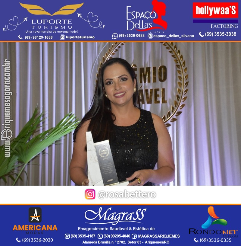 Prêmio Mulher e Prêmio Notável 2024 no Máximus Eventos em Ariquemes Rondônia