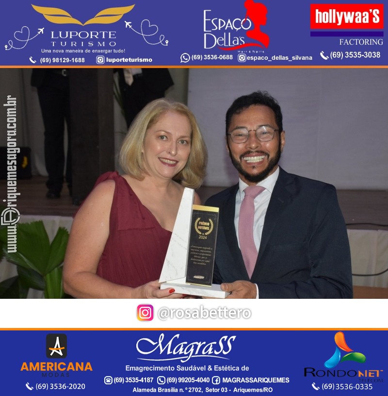 Prêmio Mulher e Prêmio Notável 2024 no Máximus Eventos em Ariquemes Rondônia
