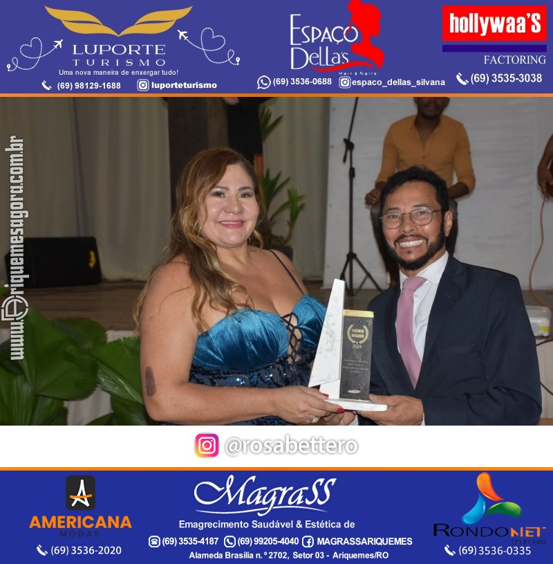 Prêmio Mulher e Prêmio Notável 2024 no Máximus Eventos em Ariquemes Rondônia
