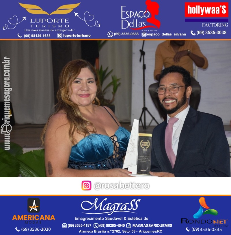 Prêmio Mulher e Prêmio Notável 2024 no Máximus Eventos em Ariquemes Rondônia
