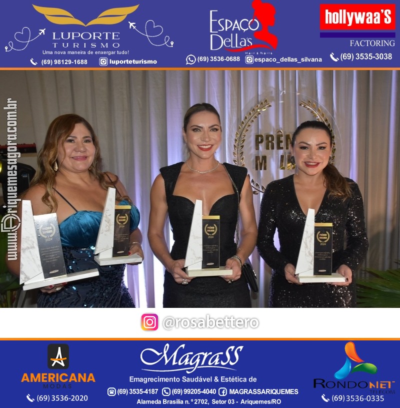Prêmio Mulher e Prêmio Notável 2024 no Máximus Eventos em Ariquemes Rondônia