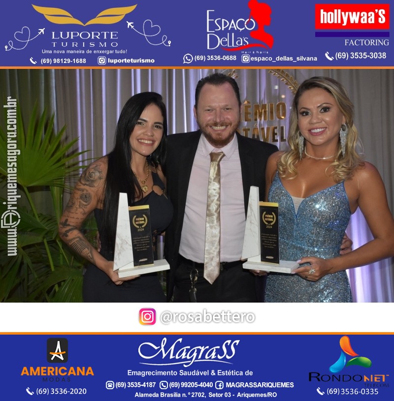Prêmio Mulher e Prêmio Notável 2024 no Máximus Eventos em Ariquemes Rondônia
