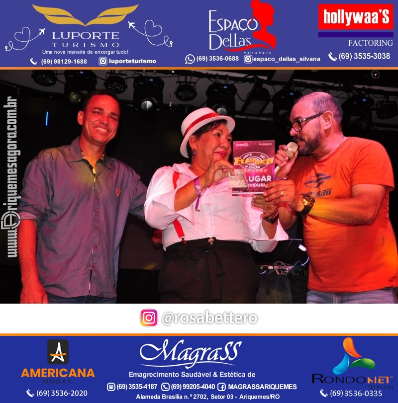 Noite do Flash Back 3ª Edição com premiações em Ariquemes Rondônia