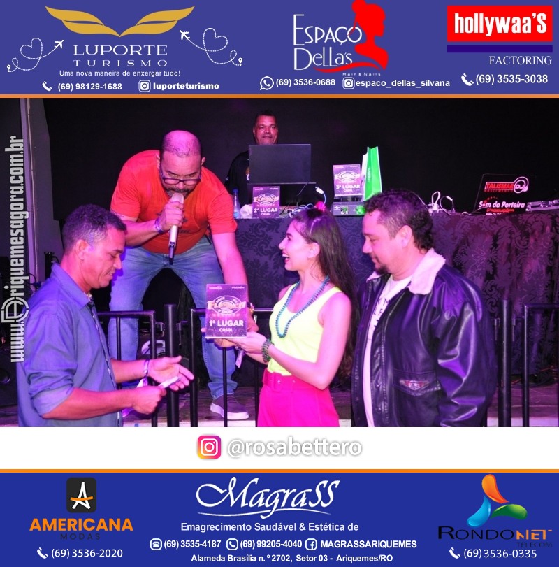 Noite do Flash Back 3ª Edição com premiações em Ariquemes Rondônia