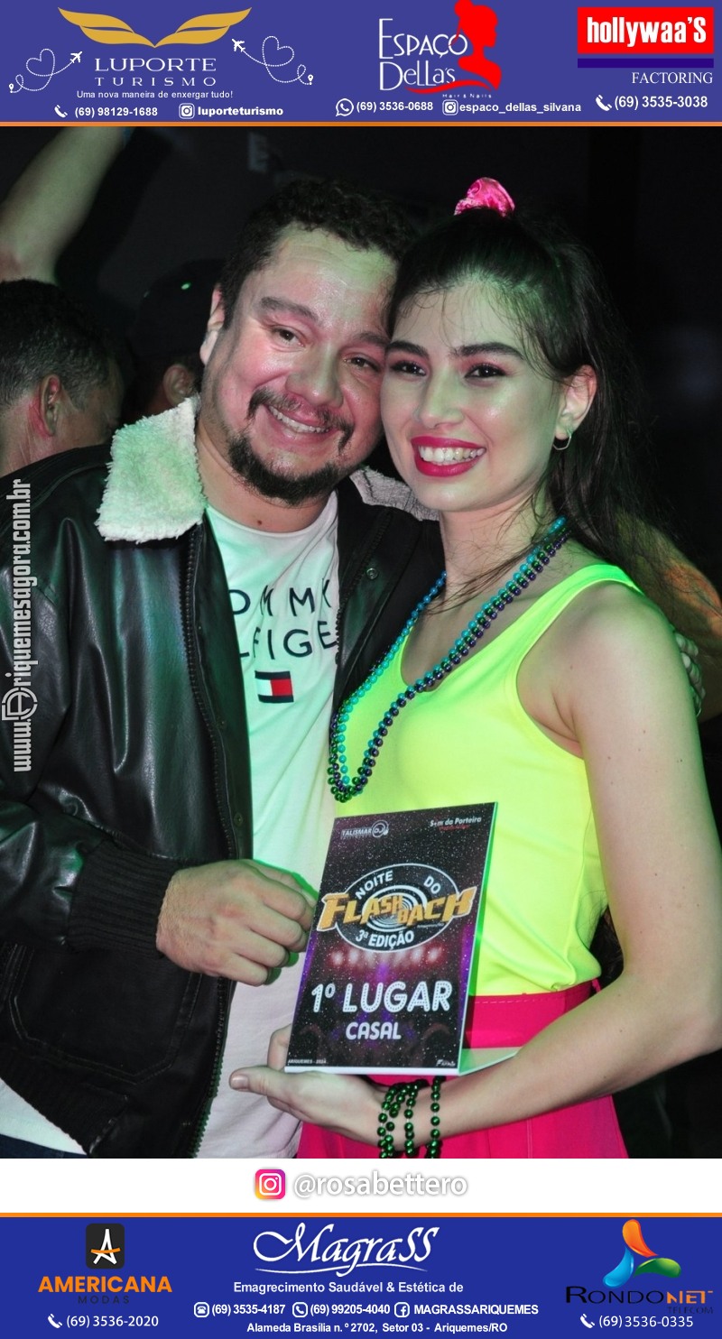 Noite do Flash Back 3ª Edição com premiações em Ariquemes Rondônia