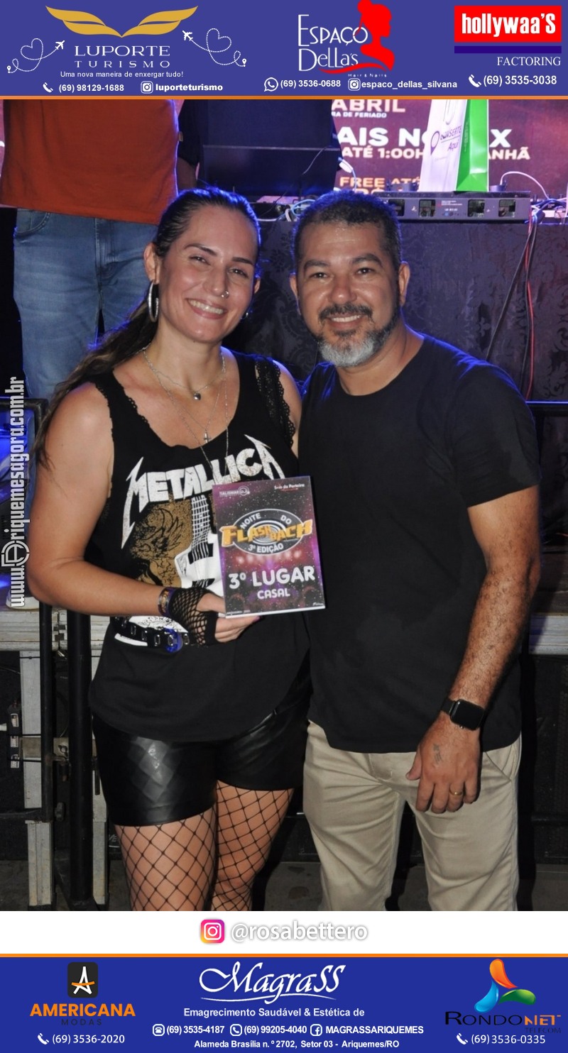 Noite do Flash Back 3ª Edição com premiações em Ariquemes Rondônia