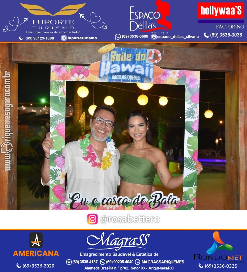 BAILE DO HAWAII em Ritmo Tropical na AABB em Ariquemes Rondônia
