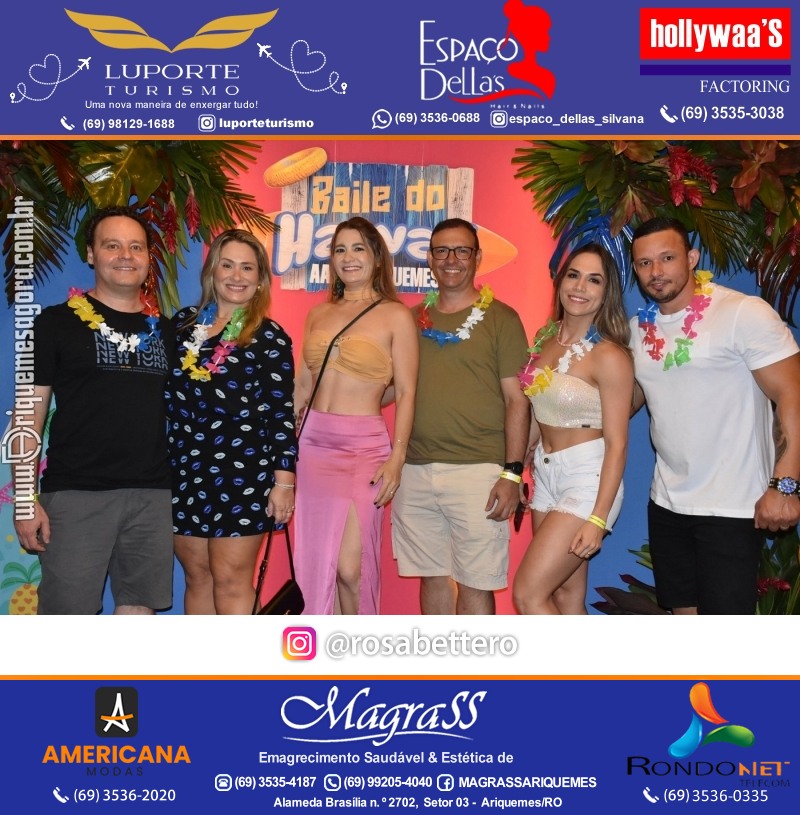BAILE DO HAWAII em Ritmo Tropical na AABB em Ariquemes Rondônia