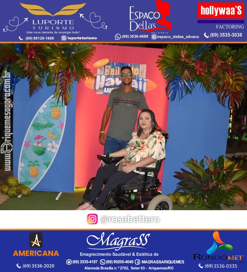 BAILE DO HAWAII em Ritmo Tropical na AABB em Ariquemes Rondônia