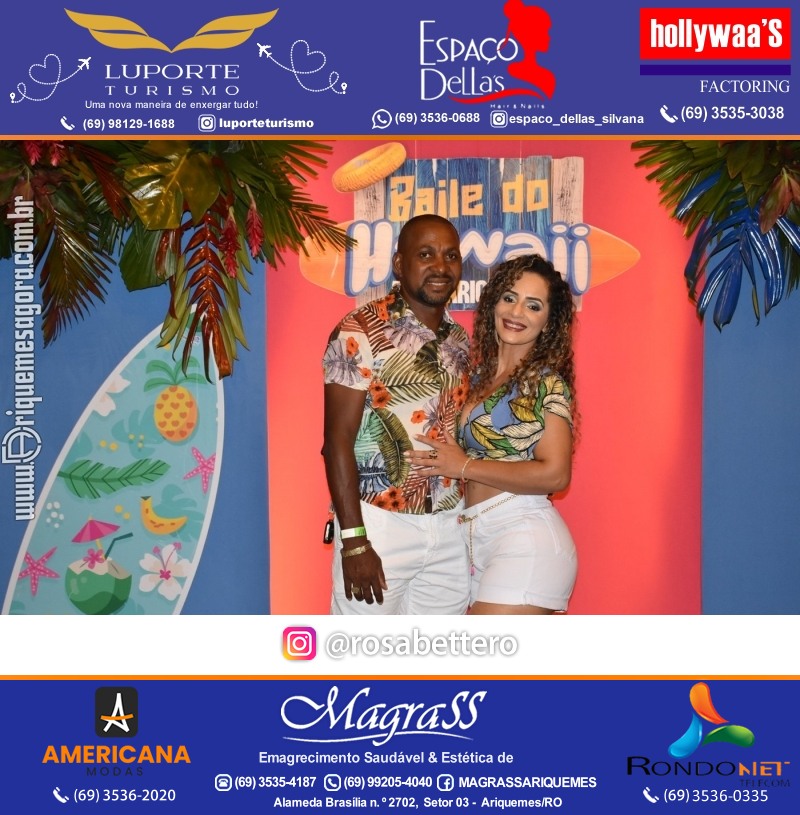 BAILE DO HAWAII em Ritmo Tropical na AABB em Ariquemes Rondônia