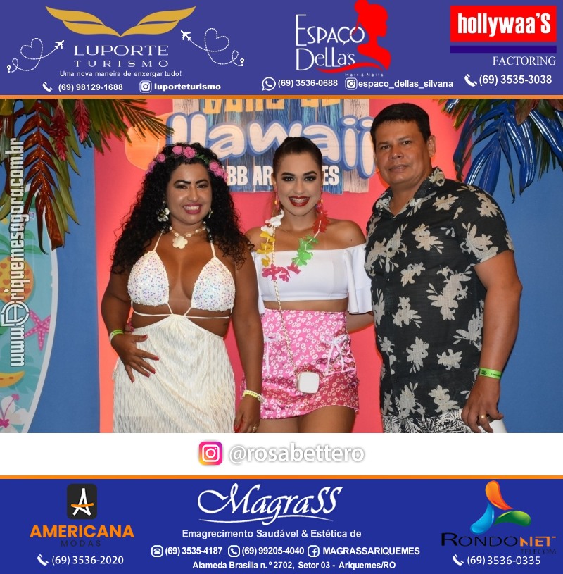 BAILE DO HAWAII em Ritmo Tropical na AABB em Ariquemes Rondônia