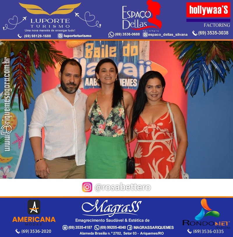 BAILE DO HAWAII em Ritmo Tropical na AABB em Ariquemes Rondônia
