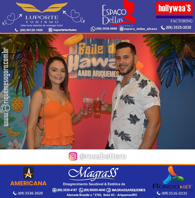 BAILE DO HAWAII em Ritmo Tropical na AABB em Ariquemes Rondônia