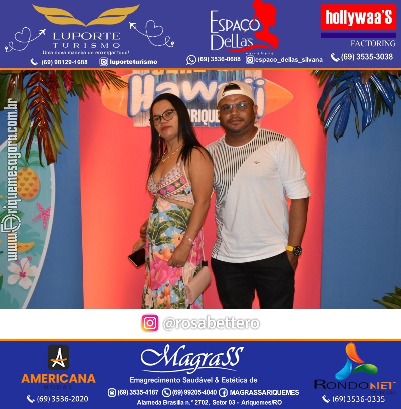 BAILE DO HAWAII em Ritmo Tropical na AABB em Ariquemes Rondônia