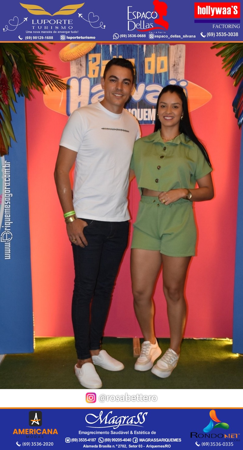 BAILE DO HAWAII em Ritmo Tropical na AABB em Ariquemes Rondônia