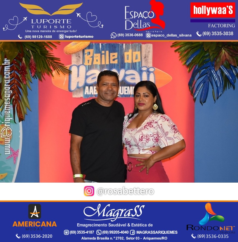 BAILE DO HAWAII em Ritmo Tropical na AABB em Ariquemes Rondônia