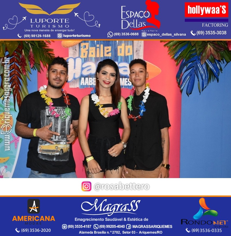 BAILE DO HAWAII em Ritmo Tropical na AABB em Ariquemes Rondônia