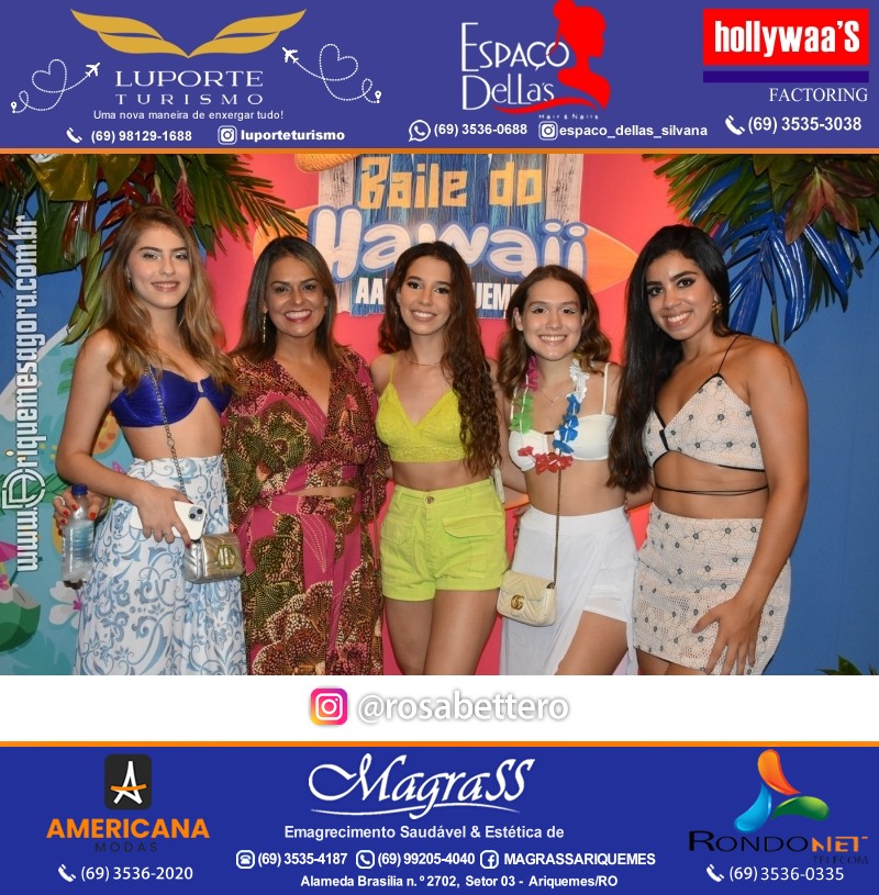 BAILE DO HAWAII em Ritmo Tropical na AABB em Ariquemes Rondônia