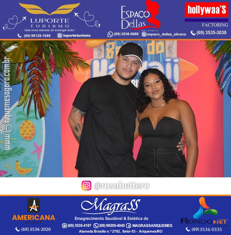 BAILE DO HAWAII em Ritmo Tropical na AABB em Ariquemes Rondônia