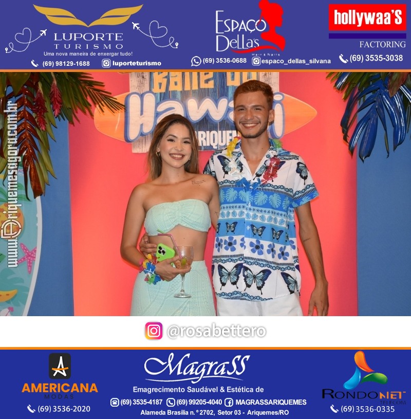 BAILE DO HAWAII em Ritmo Tropical na AABB em Ariquemes Rondônia