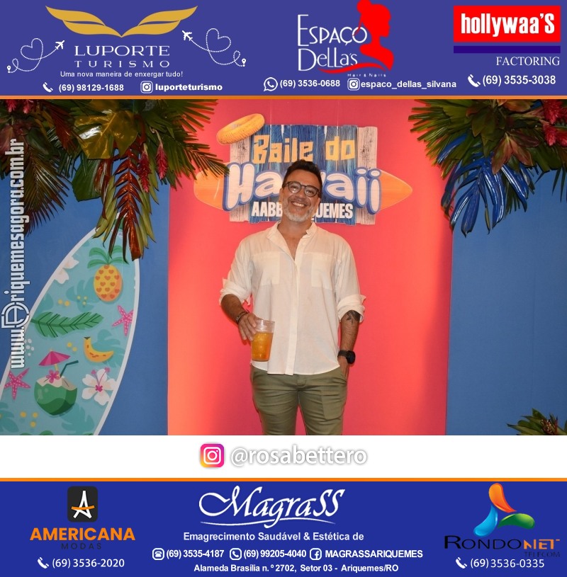 BAILE DO HAWAII em Ritmo Tropical na AABB em Ariquemes Rondônia
