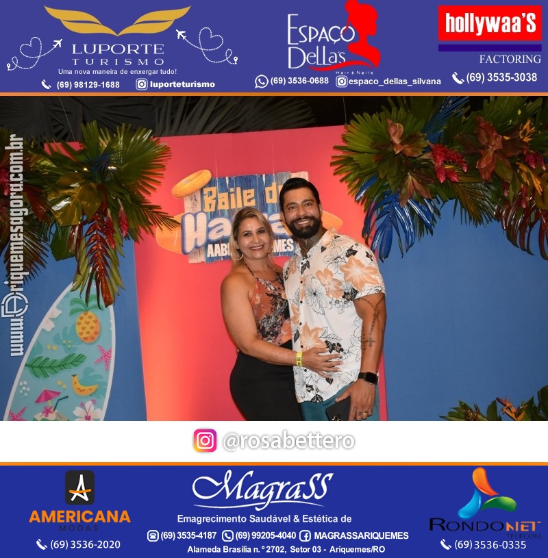 BAILE DO HAWAII em Ritmo Tropical na AABB em Ariquemes Rondônia